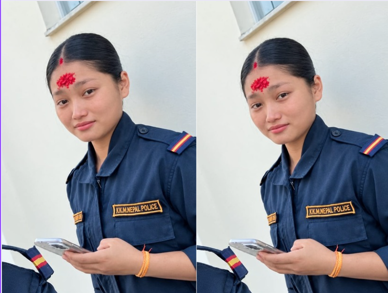 सबैको दसैँ खुसी बनाउन खटिएका प्रहरीका आँखामा आँसु, कार्यालयमै टीका लगाउँदा सम्झिए आमाबुबा
